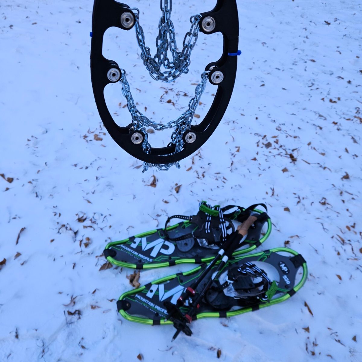 Snowshoes and traction cleats are among the gear Yellowstone Wild Tours provide guests to help them enjoy a wonderful winter tour in Yellowstone National Park.