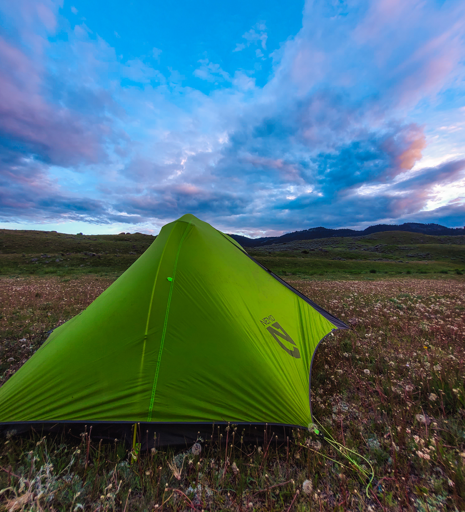 tent – robs backpacking blog backpacking tent set up to enjoy the setting sun on a Yellowstone backpacking trip