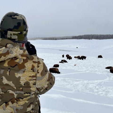 Here, I'm walking my clients through the settings and concepts to think through when shooting video. Photo by Evan Watts